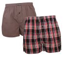 Marc OPolo 2er Pack Webboxer  XL    rot/blau kariert + uni anthrazit