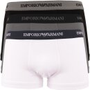 Emporio Armani Underwear Herren 111357CC717 Retroshorts, Mehrfarbig (Bianco/Nero/Grigio 02910), XXL (3er Pack)