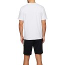 BOSS Herren Rundhals T-Shirt Schlafanzugoberteil Stretch Baumwolle Logo Stickerei
