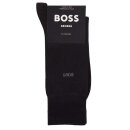BOSS Socken mittelhohe Logo Socken Baumwollmix Stretch (2er Pack) Schwarz 47-50