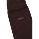 BOSS Socken mittelhohe Logo Socken Baumwollmix Stretch (2er Pack) Dunkelbraun 39-42