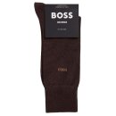 BOSS Herren Socken mittelhohe Logo Socken Baumwollmix Stretch Mehrpack 206 Dark Brown Dunkelbraun 39-42 2 Paar