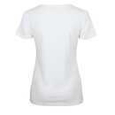 EMPORIO ARMANI Damen Shirt V-Ausschnitt (1er Pack) Weiß/White Logoschriftzug L