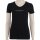 EMPORIO ARMANI Damen Shirt V-Ausschnitt (1er Pack) Schwarz/Black Logoschriftzug XS