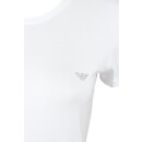 EMPORIO ARMANI Damen Shirt O-Ausschnitt (1er Pack) Weiß/White Logo EA-Adler XS