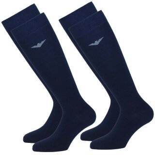 EMPORIO ARMANI Herren Socken Langsocken One Size (2er Pack) Dunkelblau/Navy