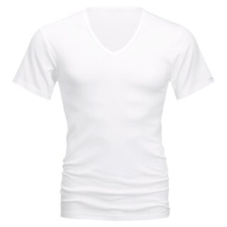 Mey Herren V-Neck-Shirt Serie Noblesse Basic Weiß L (6) Weiß 101