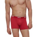 BOSS Herren BoxerBrief Power Trunk länger geschnitten Baumwolle Stretch 3er Pack XL 1xRot/Blau/Schwarz