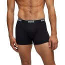 BOSS Herren BoxerBrief Power Trunk länger geschnitten Baumwolle Stretch 3er Pack XXL 1xHellgrau/Grau/Schwarz