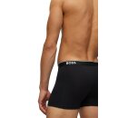 BOSS Herren BoxerBrief Power Trunk länger geschnitten Baumwolle Stretch 3er Pack XXL 1xHellgrau/Grau/Schwarz