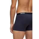 BOSS Herren BoxerBrief Power Trunk länger geschnitten Baumwolle Stretch 3er Pack XXL 1xBlau/Dunkelblau/Grau