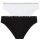 Emporio Armani Underwear Damen Bi-Pack Brief Iconic Cotton Unterwäsche, Black, S
