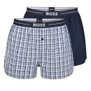 BOSS Zweier-Pack Pyjama-Shorts Webboxer aus Baumwolle mit Logo am Bund