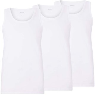 BOSS  Unterhemden Tank Tops Baumwolle mit Logostickerei L Weiß/White