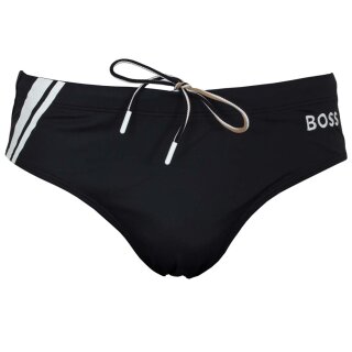 BOSS Herren Badehose – Jersey Brief Mit Logo-Design
