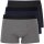 HOM Herren Boxershorts Boxer Briefs 3er Pack Trunks Vorteilspack Black/Navy/Grey L