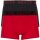 HOM 2 Pack HO1 Herren Boxershorts Boxerlines  1 rot 1 schwarz D045 L