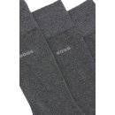 BOSS 3P Socken mittelhoch Baumwoll-Mix Logo Dreier-Pack Grau 43-46