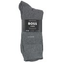 BOSS 3P Socken mittelhoch Baumwoll-Mix Logo Dreier-Pack Grau 43-46