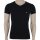 EMPORIO ARMANI 2er Pack Herren Slim Fit Stretch Baumwolle V-Neck T-Shirts Schwarz/Schwarz L