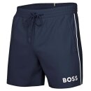 BOSS Starfish Herren Badeshorts mit Paspeln Logo Taschen...