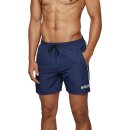 BOSS Schnell trocknende Badeshorts mit Paspeln und Logo Blau/Navy XXL