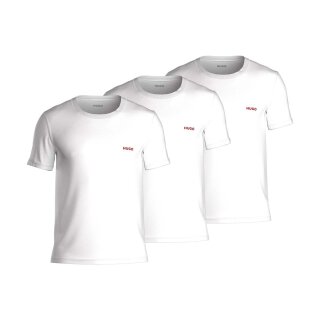 HUGO Dreier-Pack T-Shirts aus Baumwolle mit Logo-Print L 100/White