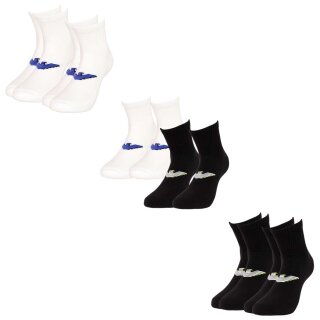 EMPORIO ARMANI 2 Pack Herren Socken Sponge One Size 39-46 Einheitsgröße