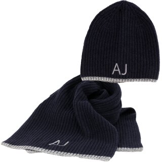 Blau Navy/Grau