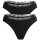 EMPORIO ARMANI Damen Stringtanga Thong (2er Pack) Weiß oder Schwarz